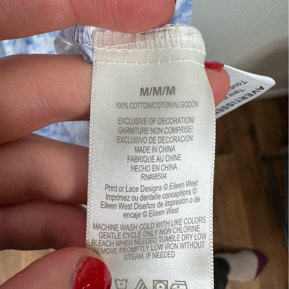 Eileen West NWT Women's Cotton Floral Cottagecore Ballet Nightgown Size Medium - Picture 7 of 7